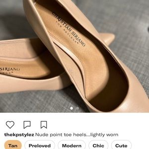 Nude Christian Sirano heels